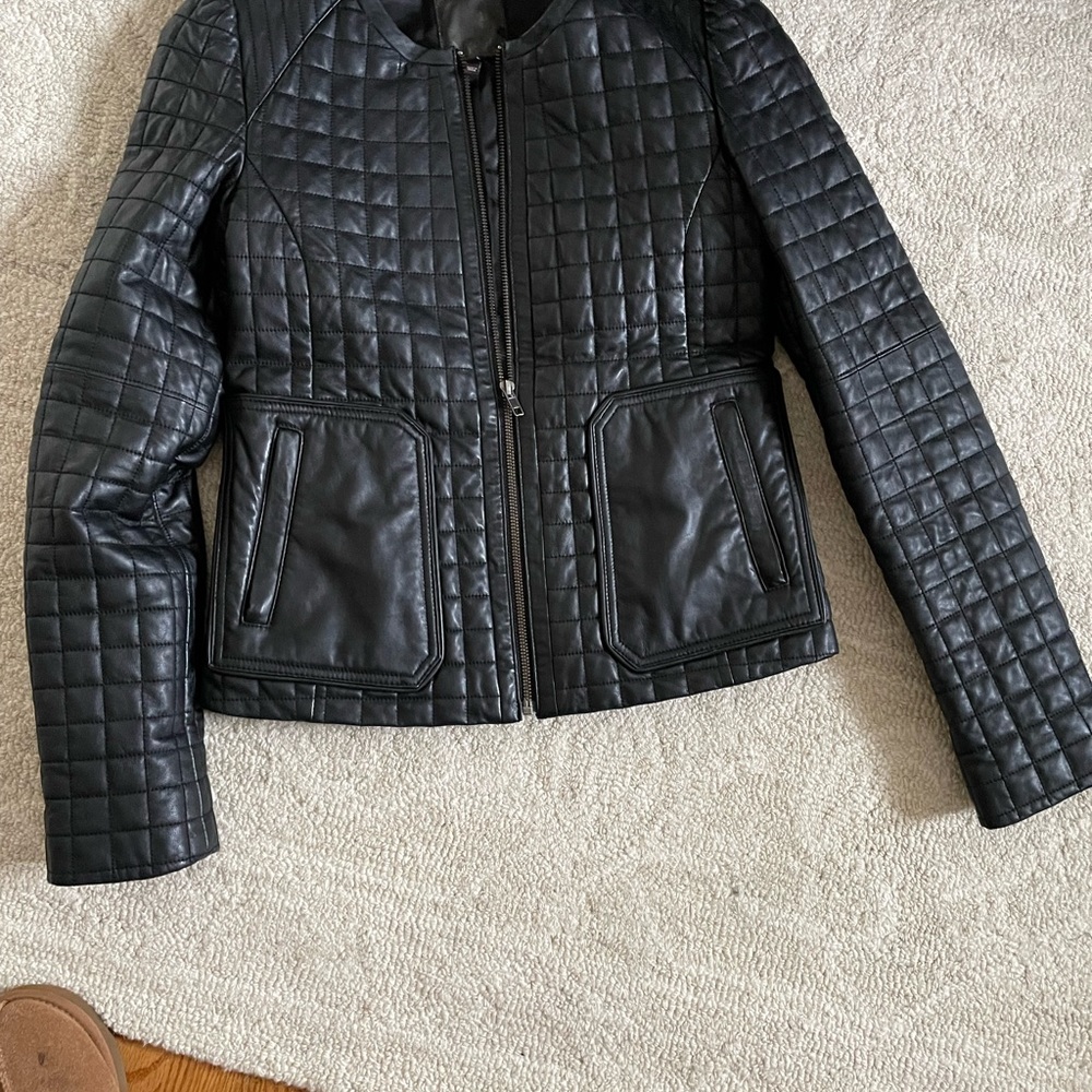 Joie leather jacket size S